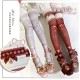 Red Maria Snowflake Tights